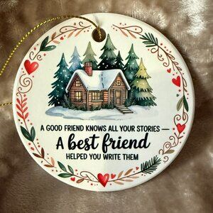Ceramic Christmas Ornament - Best friend